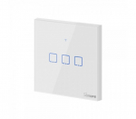 I&scaron;manusis jungiklis SONOFF T0Eu3C-Tx, 3 kanalų, 240W/1 kanalui, 720W/viso, 230V, valdomas liečiamu m