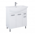 Vonios spintelės komplektas ELITA Set Nika 75, 84 x 75 x 46,9 cm, apatinė, pastatoma, su praustuvu,