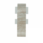 Grindjuostės sujungimas KORNER Optima Nr.M-301, spl. ąžuolas "Millennium Light", 2 vnt.