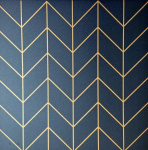 Klijuojamos lubų/sienų plok&scaron;tės NOVELLY HOME Glamour, Nr. 3-C-Z, spl. juoda/aukso, 500x500 mm., 2m2