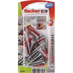 Dvikomponenčiai kai&scaron;čiai FISCHER Duopower, su varžtu 6 x 30 mm, 12 vnt.