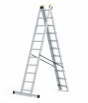 Profesionalios kopėčios HERVIN EQUIPMENT+, aliuminės, universalios, dvipusės, i&scaron;traukiamos, 3x11 pak