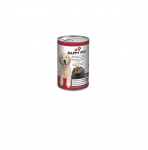 Konservuotas &scaron;unų ėdalas HAPPY PET, su jautiena, 1,25kg