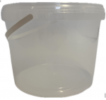 Kibiras su dangčiu, skaidrus, 3 l