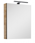 Vonios spintelė ELITA Cabinet 50, 61,8 x 50 x 12,9 cm, vir&scaron;utinė, pakabinama, veidrodis su LED ap&scaron;vi