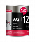 Vandeniniai vidaus dažai VIVACOLOR Wall 12, 0,9 l, A bazė