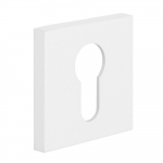 Durų apyraktė INOVO SLIM 17, PZ cilindrui, baltos spalvos, kvadratas