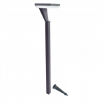 Lauko įsmeigiamas LED &scaron;viestuvas SALTA Grass, LED 12W, 3000 K, 1080 lm, IP65, 140x140x800 mm, antrac