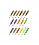 Silikoninis masalas LARVA LUX 2,5, 6,35 cm, įvairių spalvų