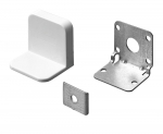 Tvirtinimas prie sienos HETTICH, pak. 2 vnt. 45x35mm, baltos sp., 9184235