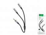 Adapteris HOCO 21, 3.5mm (Male) - 2*3.5mm (Female)