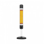 Infraraudonųjų spindulių &scaron;ildytuvas LUXEVA PRO-FR-B, 2500W, 610 x 350 x 280 mm, juodos sp.