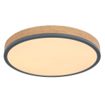 Lubinis LED &scaron;viestuvas GLOBO Doro, 24W, 230V, 3200 lm, 3000K, MDF medžio i&scaron;vaizda, rėmas ažuolo, ali