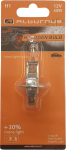 Automobilinė lemputė ALBURNUS, H1 55W/12V +30%, halogeninė