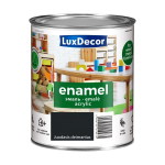 Universali akrilinė emalė LUXDECOR, 0,75 l, (08) juodojo deimanto spalvos, blizgus, vandens pagrindu
