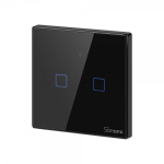 I&scaron;manusis jungiklis SONOFF T3Eu2C-Tx, 2 kanalų, 480W/kanalui, 230V, vald. lieč. mygt., programėle, W