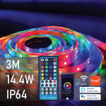 &Scaron;viesos diodų juostos komplektas SPECTOR LIGHT 17520, LED 3m, 14,4W/m, IP65, RGBW, 12V, 60 LED/m, 90