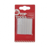 Klijų lazdelės TOP TOOLS 42E081, skaidrios, 12 vnt.