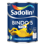 Vandeniniai vidaus dažai SADOLIN Bindo 5, 0,9 l, BW bazė, balti, visi&scaron;kai matiniai