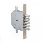 Įleidžiama spyna MOTTURA, 50798K, matinis chromas, cinkuota, 5 raktai