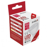 LED lempa AVIDE At-6722, 4W (=30W), GU10, WW, 3000K, 220-240V, 110&deg;, Spot Alu+Plastic, 300 lm, 25.00