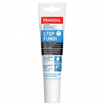 Silikoninis hermetikas PENOSIL Stop Fungi, 100 ml, prie&scaron;pelėsinis, ry&scaron;kiai baltas