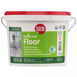 Vandeniniai dažai VIVACOLOR Green Line Floor, pusiau matiniai, grindims, A bazė, 2,7l