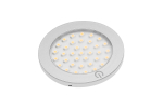 LED &scaron;viestuvas GTV Castello, 2,8 W, 12V, 4000 K, IP20, pavir&scaron;inis, su jungikliu, laidas 2 m, apvalus