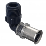 Presuojama alkūnė WAVIN Tigris K5, 20 x 3/4" mm x 90&deg;, i&scaron;or. sriegis, 3079778