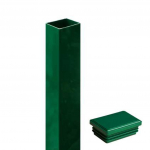 Stulpas tvoros segmentui HERVIN GARDEN, su dangteliu, 40x60 mm, ilgis 1700 mm, cinkuotas ir dažytas,