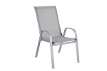 Kėdė NOVELLY HOME SC-092P, plienas / tekstilenas, pilkos sp., 55,5 x 72,5 x 95 cm