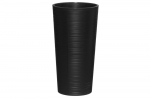 Plastikinis lauko vazonas 4Living Dluto, juodos sp., 30 x 30 x 57 cm.