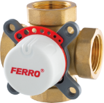 Pamai&scaron;ymo vožtuvas FERRO, 1", 4-eigis, 10bar, -10 -100 &deg;C, ZMV42