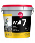 Vandeniniai vidaus dažai VIVACOLOR Wall 7, 11,7 l, A bazė, balti, matiniai