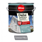 Vandeniniai dažai ALTAX, mediniams fasadams, &scaron;v. pilki, 9 l
