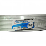 TV antenos kabelis ELECTRALINE TV/SAT 17VATC(Cu), centrinis varinis laidininkas, baltos spalvos, 180