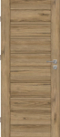 Laminuotos vidaus durys su užlaida VOSTER Vanilla 80, kairinės, spalva Italian walnut, matmenys 2030