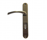 Durų rankena KUHINOKS Agra, 72 mm cilindrui, su plok&scaron;tele, KAG_412A, bronzos sp.