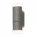 Lauko sieninis LED &scaron;viestuvas SALTA Sano, LED 2x6W, 3000 K, 1080 lm, IP65, 80x65x192 mm, antracito s