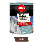 Vandeniniai dažai ALTAX, mediniams fasadams, rudi, 0,75 l