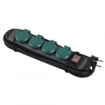 Ilgiklis ELECTRALINE, 4 lizd., 1,8 m, su įž., su jungikliu, 3 x 1,5 H07RN-F, su dangteliais, IP44, 1