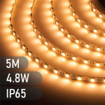 &Scaron;viesos diodų juosta SPECTOR LIGHT 17502, LED 5m, 4,8W/m, IP65, 3000K, 12V, 60 LED/m, 520lm/m, SMD28