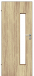 Laminuotos vidaus durys su užlaida VOSTER Metrix, kairinės, spalva Bleached oak, matmenys 2030 x 644