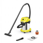 Sauso - &scaron;lapio siurbimo dulkių siurblys KARCHER WD 3 S, 17 litrų metalinė, dulkių talpa, filtras, ga