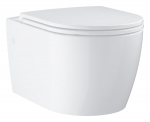 Klozetas GROHE START ROUND CERAMIC, pakabinamas, berėmis, lėtai nusileidžiantis dangtis, greito nuėm