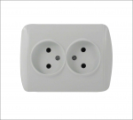 Ki&scaron;tukinis lizdas ORRO, įmontuojamas, 2v, baltos spalvos, 9201-56