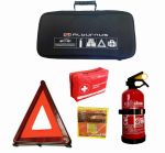 Automobilio saugos rinkinys ALBURNUS, su 1 kg gesintuvu, avarinis ženklas, &scaron;viesą atspindinti saugum