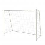 Futbolo vartai FB04, plienas, PE, baltos spalvos, 120x80x55 cm.