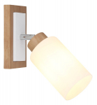 Kryptinis &scaron;viestuvas GLOBO Rowena, E27, 1 x 60W, 230V, matinės baltos spalvos, 103 x 250 x 220 mm, 1