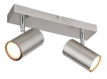 Kryptinis &scaron;viestuvas GLOBO Robby, GU10, 2 x 25W, 230V, chromo sp., 260x60x120 mm